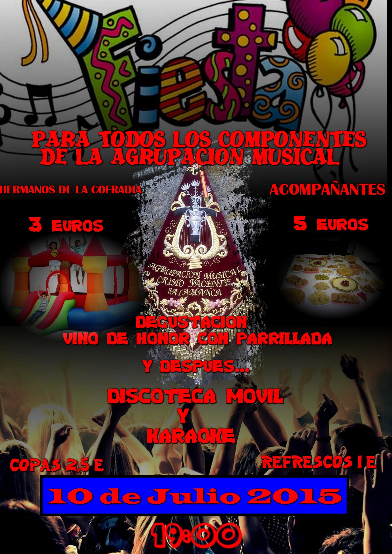 cartel fiesta fin de curso 2015