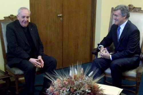 Foto de el Papa Francisco I y Juan Simoes